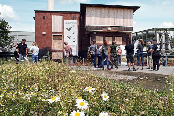 Artenschutzhaus Kokerei Hassel bei der Eröffnung im Juni 2020 - Foto: T. Wiegers
