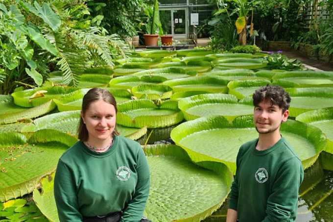 Emily Stamm und David Maas - Foto: Botanischer Garten Bonn