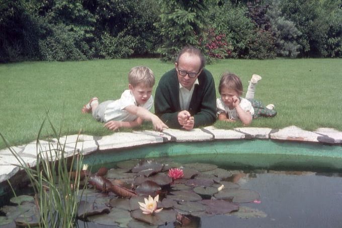 Hermann Klingler mit seinen Kindern Foto: privat